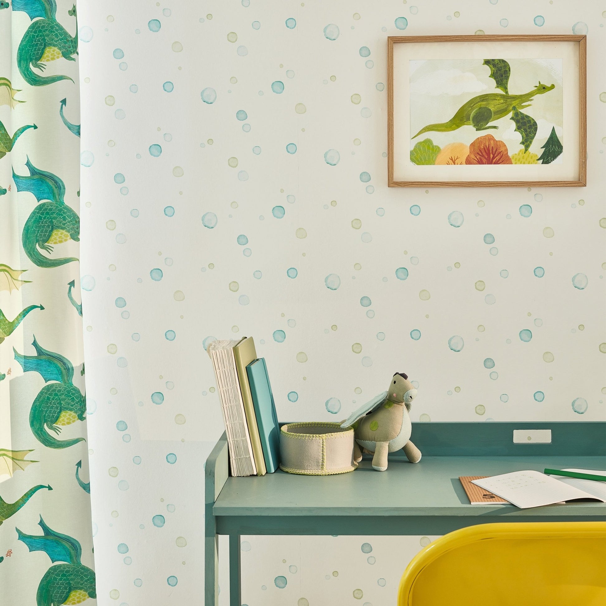 Bubbles Wallpaper - Sky - Villa Nova - W562/02 - Premier Wallcovering