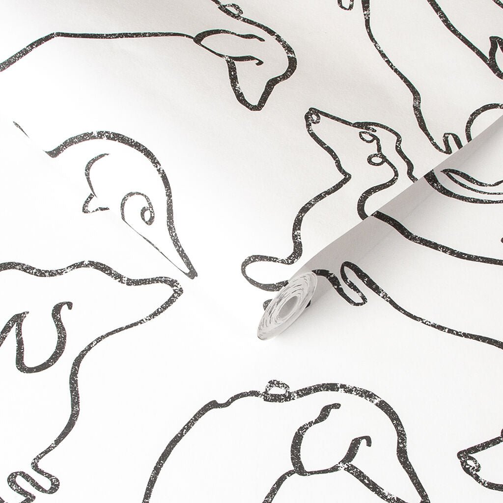 Buckley Monochrome Wallpaper - White - Graham & Brown - 106289 - Premier Wallcovering