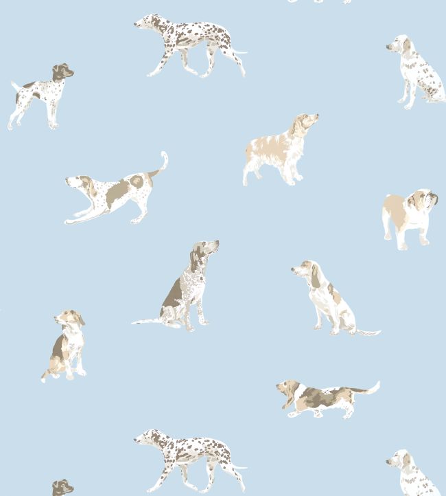 Buddy Wallpaper - Blue - AT24602 - Anna French - Premier Wallcovering