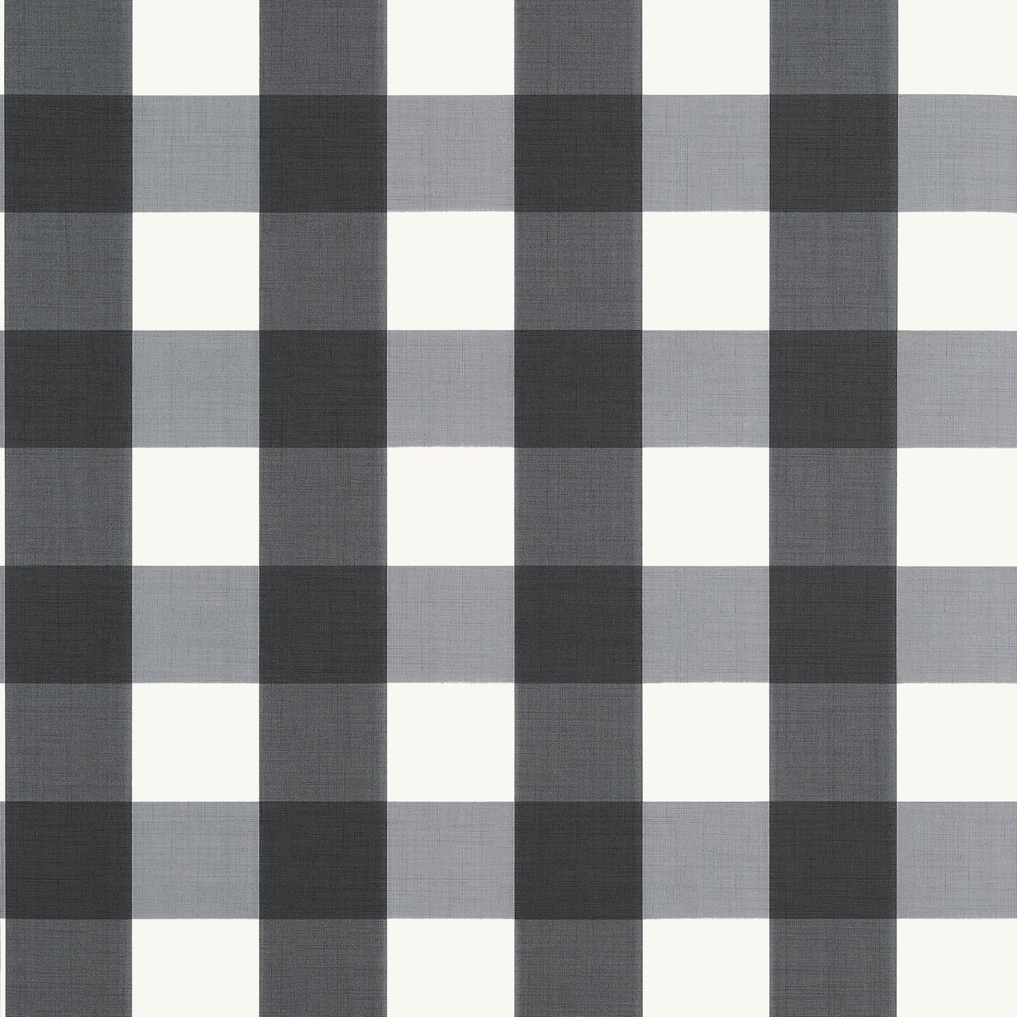 Buffalo Check Wallpaper - Black - Thibaut - T44076 - Premier Wallcovering