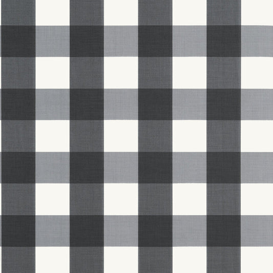 Buffalo Check Wallpaper - Black - Thibaut - T44076 - Premier Wallcovering