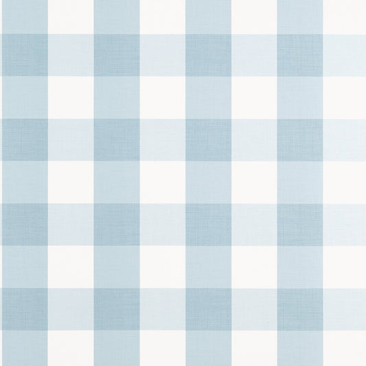 Buffalo Check Wallpaper - Spa Blue - Thibaut - T44080 - Premier Wallcovering