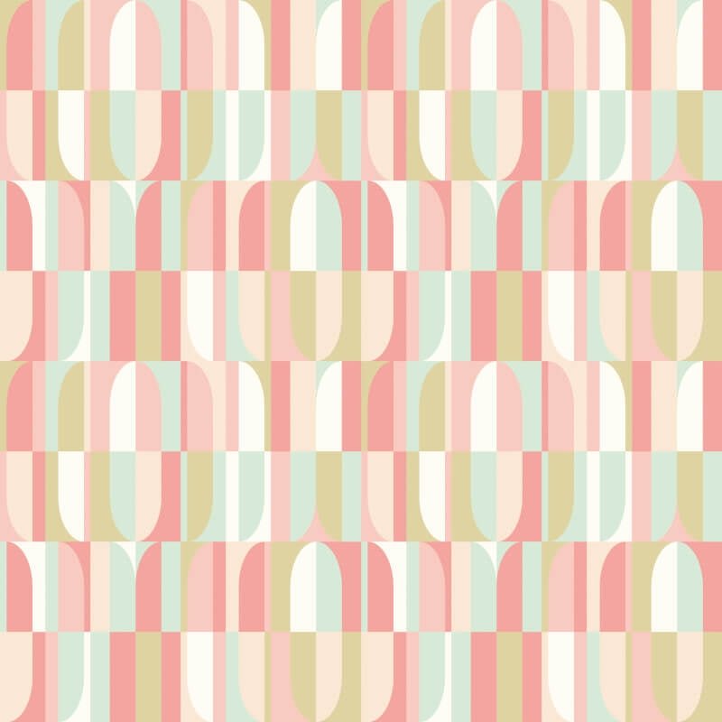 Building BlocksWallpaper - Coral - Hoopla Walls - HWA1163W - Premier Wallcovering
