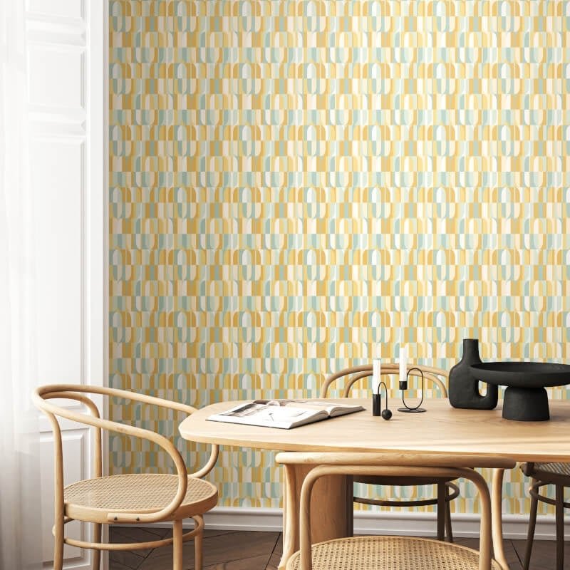 Building BlocksWallpaper - Mellow - Hoopla Walls - HWA1164W - Premier Wallcovering