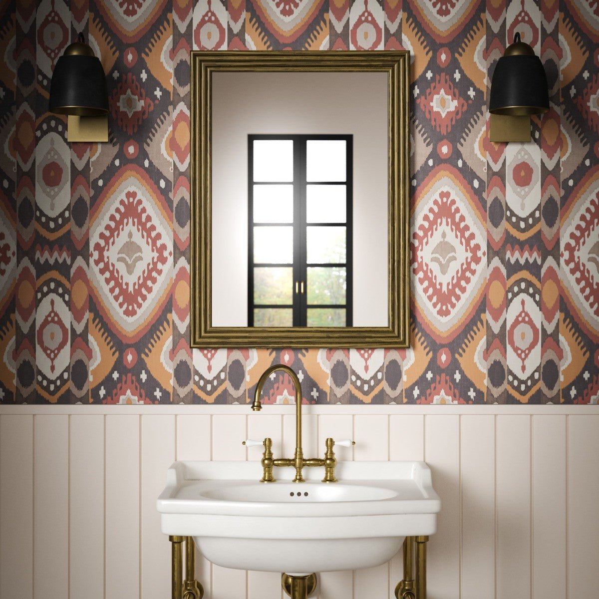 Bukhara Wallpaper - Spice - Warner House - Premier Wallcovering