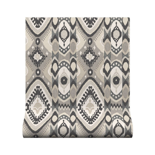 Bukhara Wallpaper - Charcoal - Warner House - Premier Wallcovering