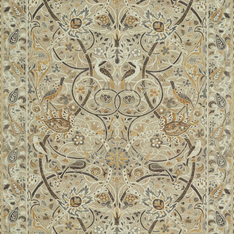 Bullerswood Fabric - Stone/Mustard - Morris & Co - 226394 - Premier Wallcovering
