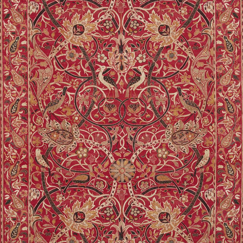Bullerswood Fabric - Paprika/Gold - Morris & Co - 226392 - Premier Wallcovering