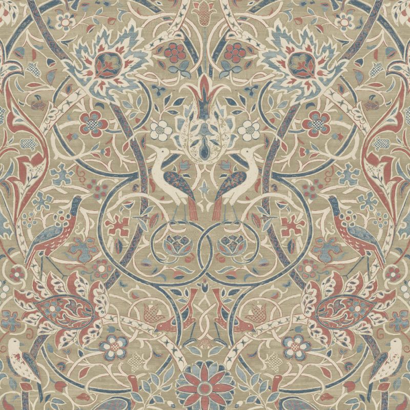 Bullerswood Wallpaper - Spice/Manilla - 216446 - Morris & Co - Premier Wallcovering