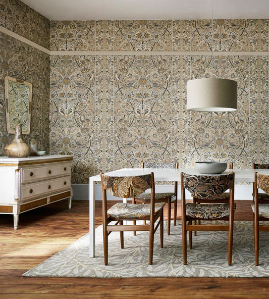 Bullerswood Wallpaper - Spice/Manilla - 216446 - Morris & Co - Premier Wallcovering