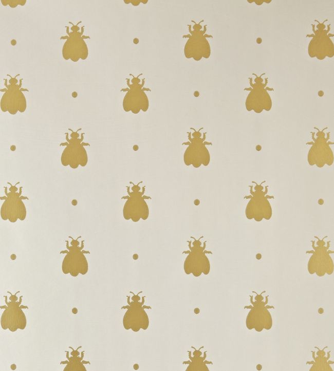 Bumble Bee Wallpaper - Shaded White - 525 - Farrow & Ball - Premier Wallcovering