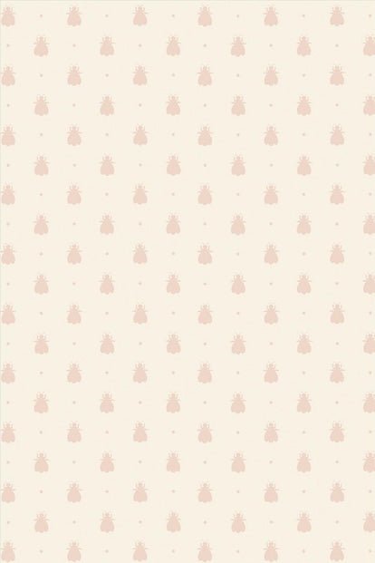 Bumble Bee Wallpaper - Pink - 594 - Farrow & Ball - Premier Wallcovering
