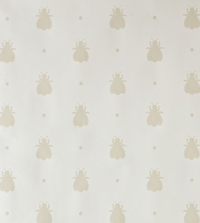 Bumble Bee Wallpaper - White - 509 - Farrow & Ball - Premier Wallcovering