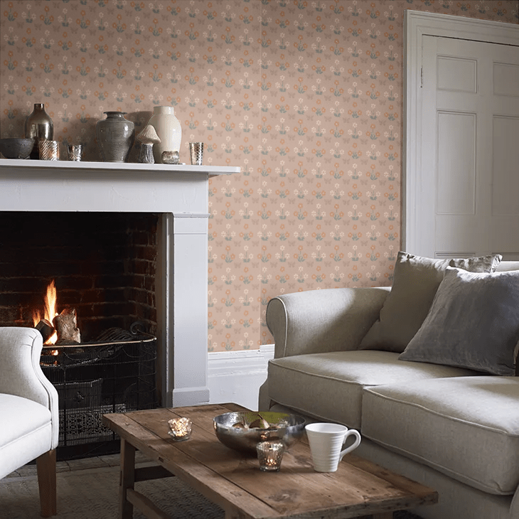 Burges Butterfly Wallpaper - Masquerade - Little Greene - 0267BUMASQU - Premier Wallcovering