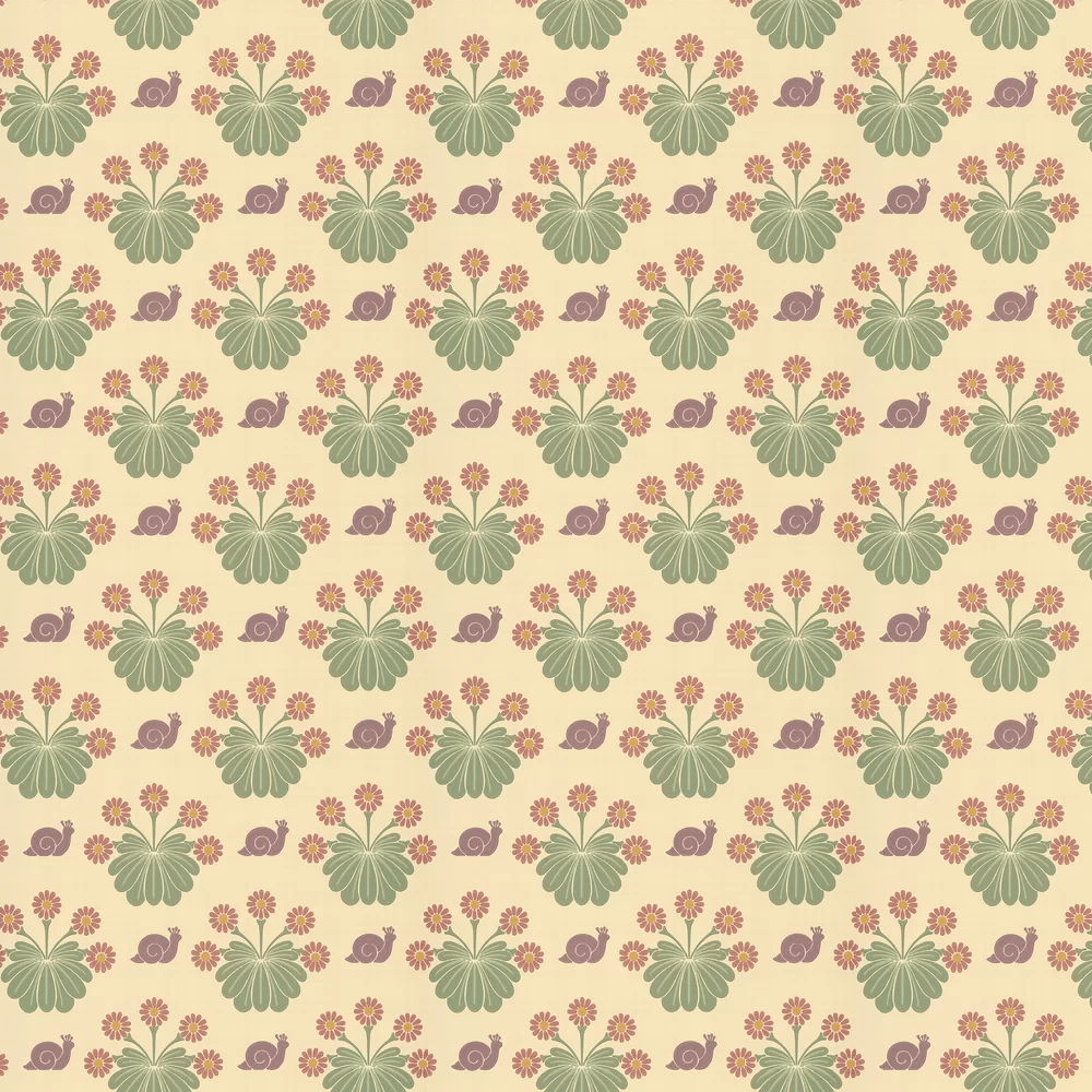 Burges Snail Wallpaper - Travertine - Little Greene - 0260BUTRAVE - Premier Wallcovering