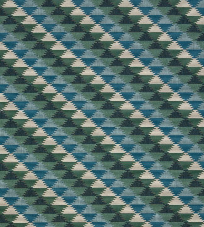 Busy Lizzie Fabric - Aqua - Christopher Farr Cloth - CF1000 - 01 - Premier Wallcovering
