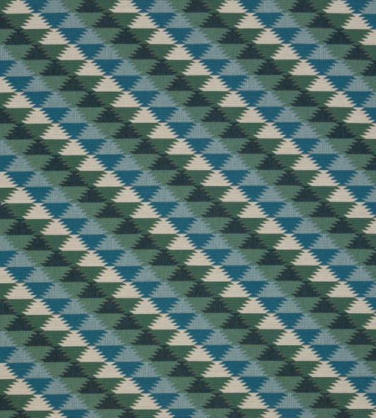 Busy Lizzie Fabric - Aqua - Christopher Farr Cloth - CF1000 - 01 - Premier Wallcovering