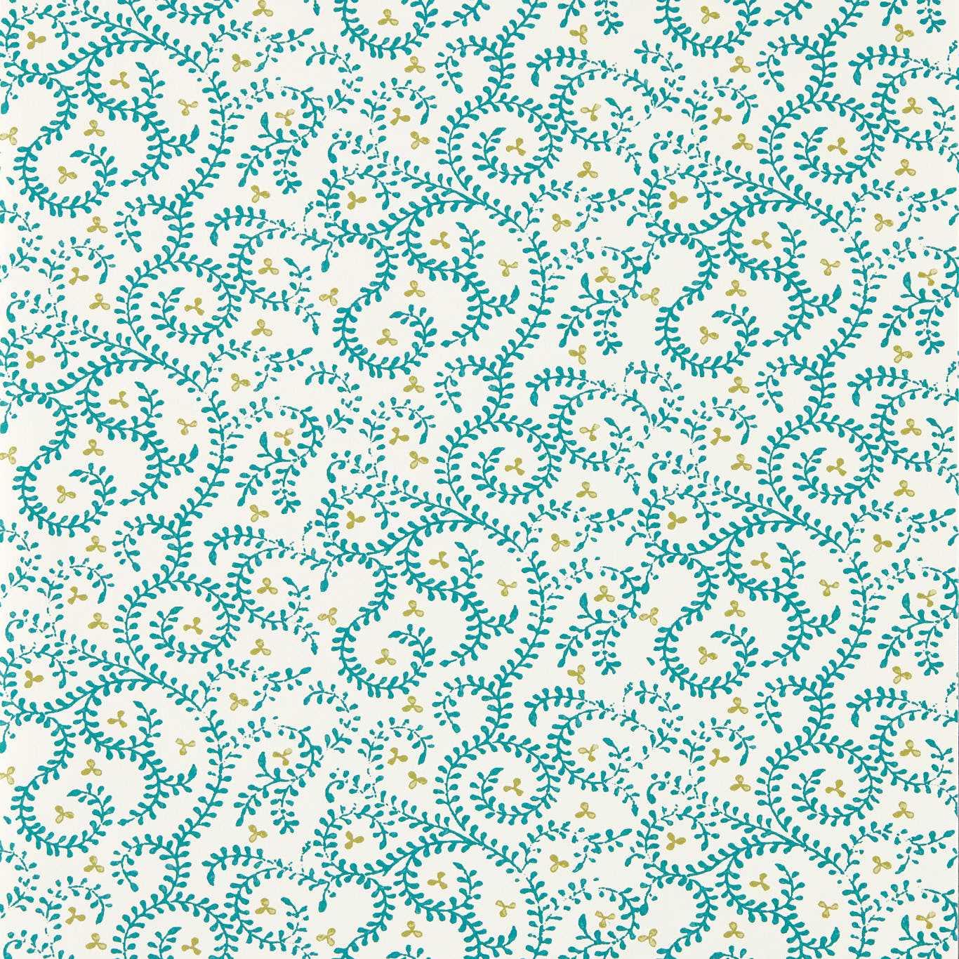 Buta Wallpaper - Teal - Clarke & Clarke - W0233/06 - Premier Wallcovering