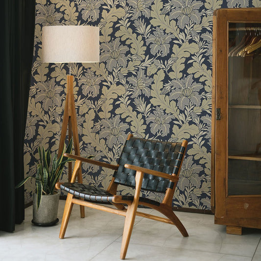 Butterfield Wallpaper - Navy - A Street Prints - FD26141 - Premier Wallcovering