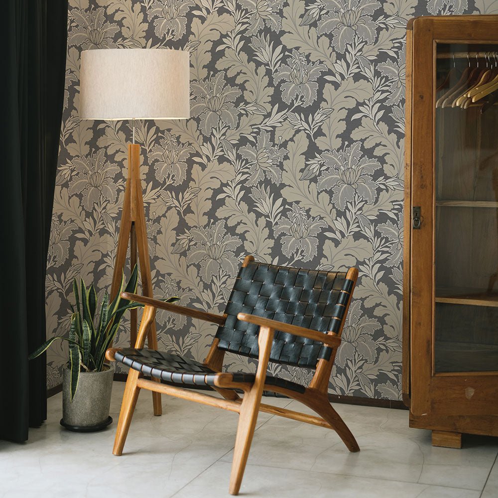 Butterfield Wallpaper - Dark Grey - A Street Prints - FD26143 - Premier Wallcovering