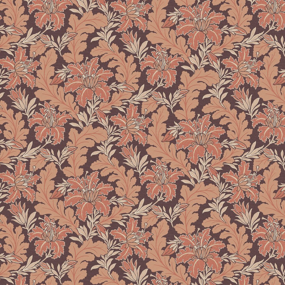 Butterfield Wallpaper - Burgundy - A Street Prints - FD26144 - Premier Wallcovering