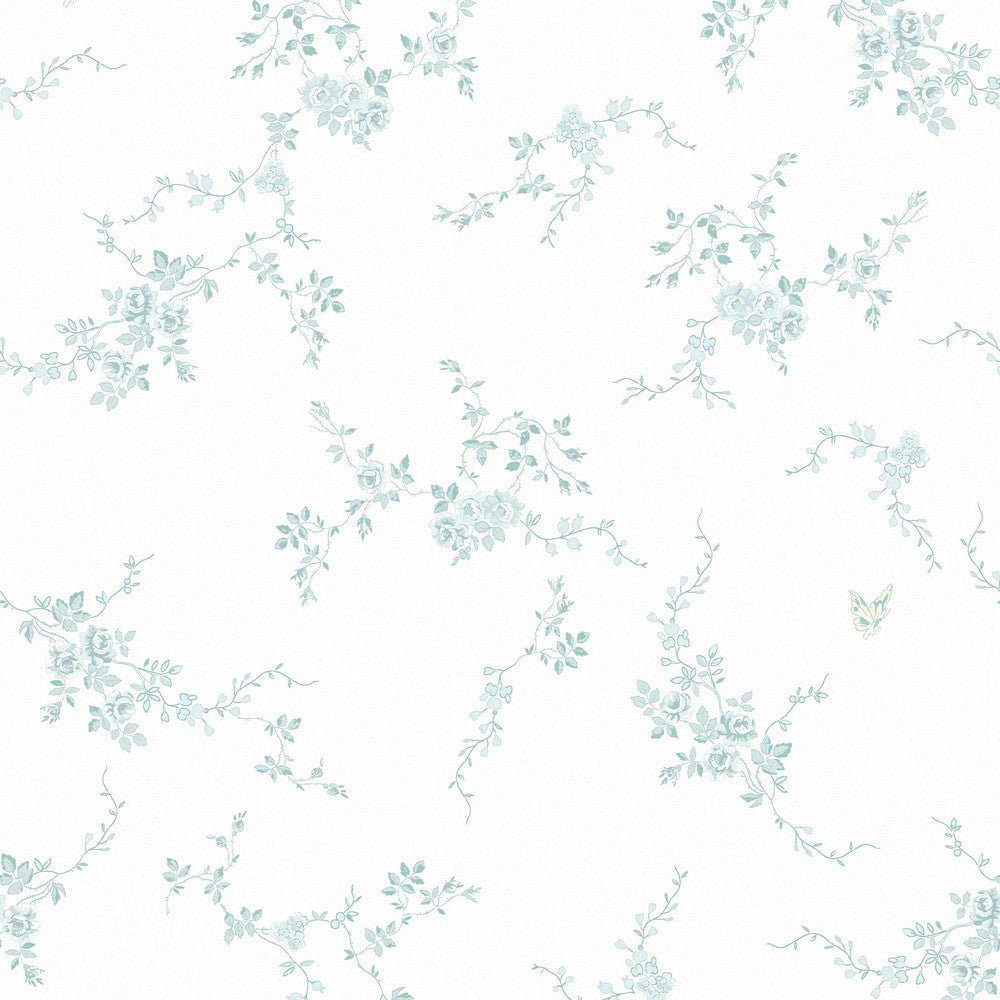 Butterflies Wallpaper - Shabby Chic - 125108 - Premier Wallcovering