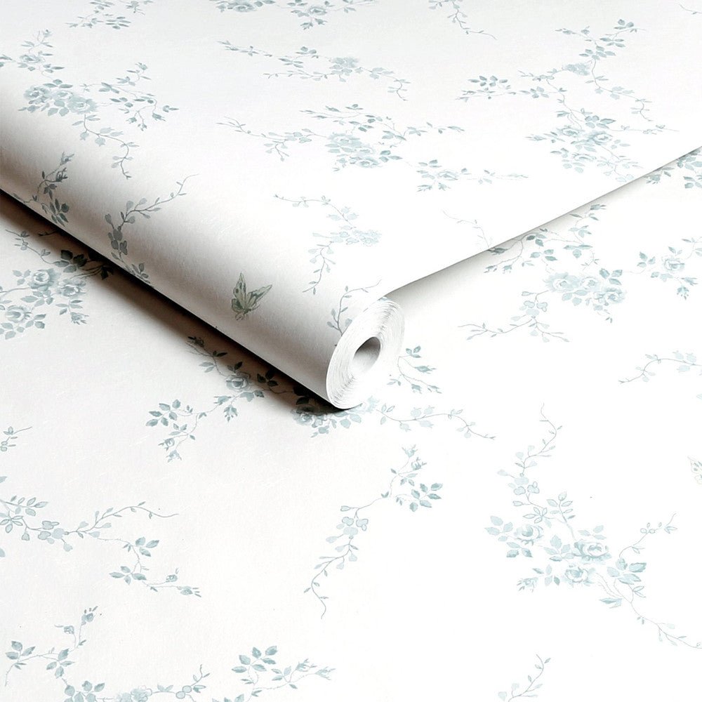 Butterflies Wallpaper - Shabby Chic - 125108 - Premier Wallcovering