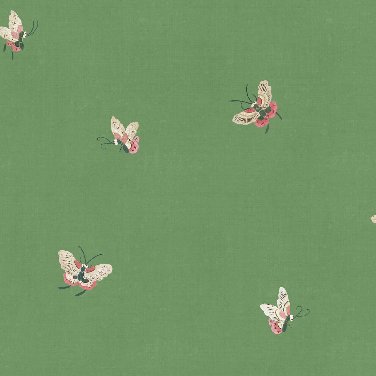 Butterflies Wallpaper - Green - Sandberg - S10449 - Premier Wallcovering