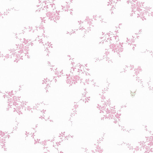 Butterflies Wallpaper - Shabby Chic - 125107 - Premier Wallcovering