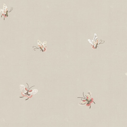 Butterflies Wallpaper - Sandstone - Sandberg - S10447 - Premier Wallcovering