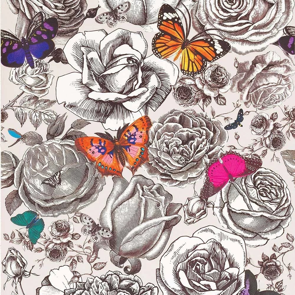 Butterfly Garden Wallpaper - Multi - Osborne & Little - W6592-01 - Premier Wallcovering