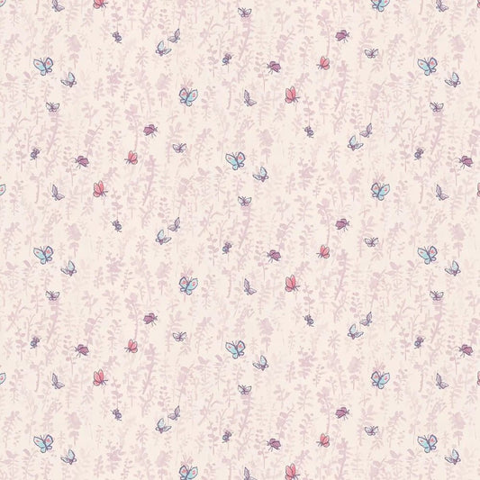 Butterfly Meadow Wallpaper - Pink / Purple / Blue - Osborne & Little - W6061-03 - Premier Wallcovering