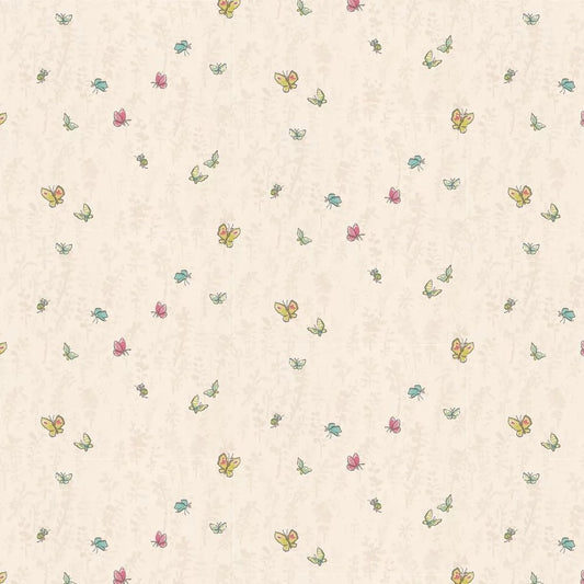 Butterfly Meadow Wallpaper - Beige - Osborne & Little - W6061-04 - Premier Wallcovering