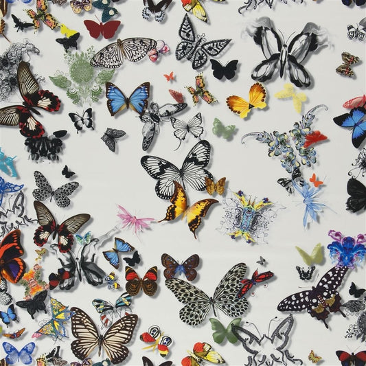 Butterfly Parade Fabric - Opalin - Christian Lacroix - FCL025/01 - Premier Wallcovering