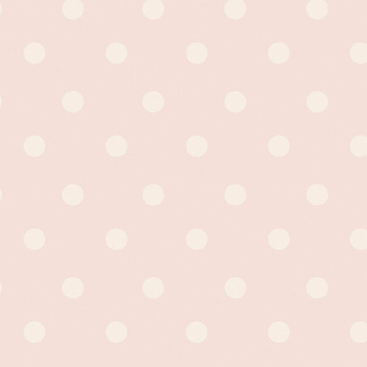 Button Spot Wallpaper - Pink - 125520 - Cath Kidston - Premier Wallcovering