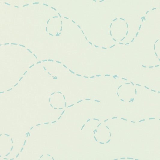 Buzzed Off Wallpaper - Aqua - Villa Nova - W588/01 - Premier Wallcovering