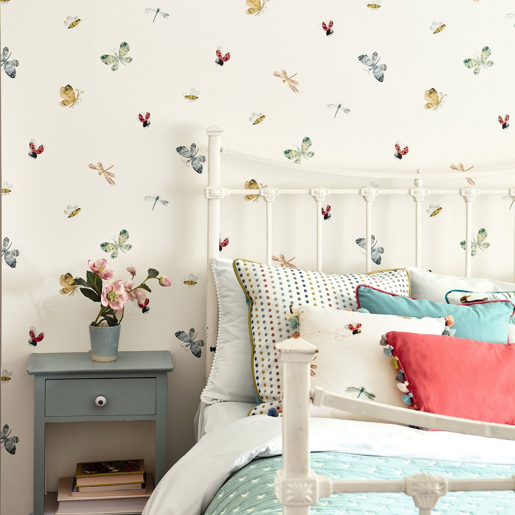 Buzzing Around Wallpaper - Multi - Villa Nova - W561/01 - Premier Wallcovering