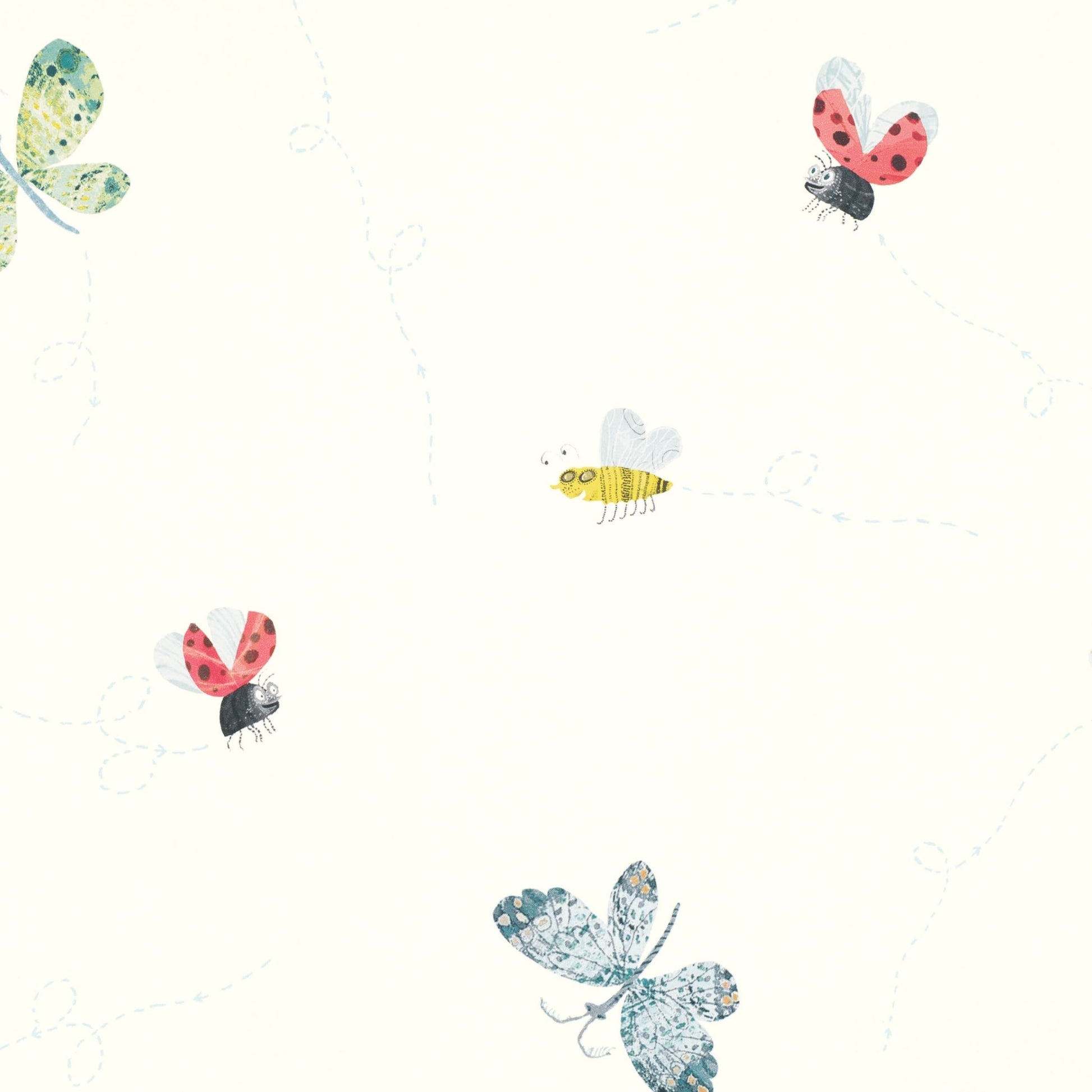 Buzzing Around Wallpaper - Multi - Villa Nova - W561/01 - Premier Wallcovering