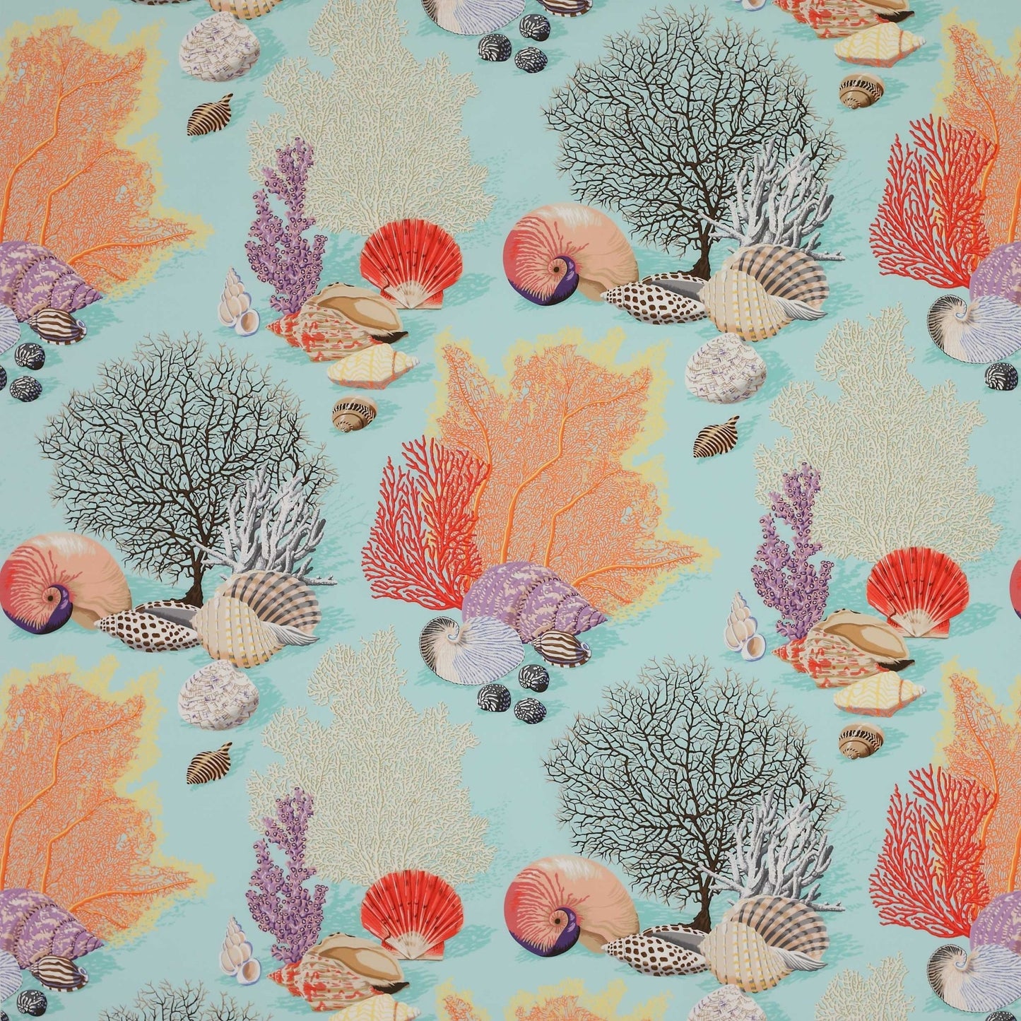 Byron Bay Fabric - Turquoise - Manuel Canovas - 04917/03 - Premier Wallcovering