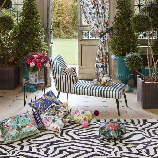 Cabanon Fabric - Fuchsia - Christian Lacroix - FCL051/03 - Premier Wallcovering