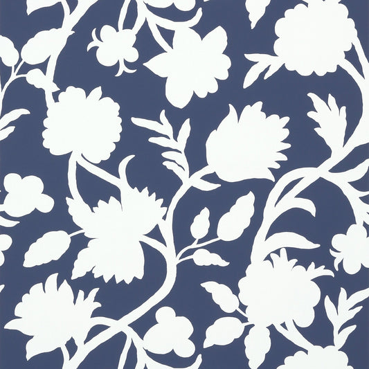 Cabrera Wallpaper - Navy - Thibaut - T35141 - Premier Wallcovering