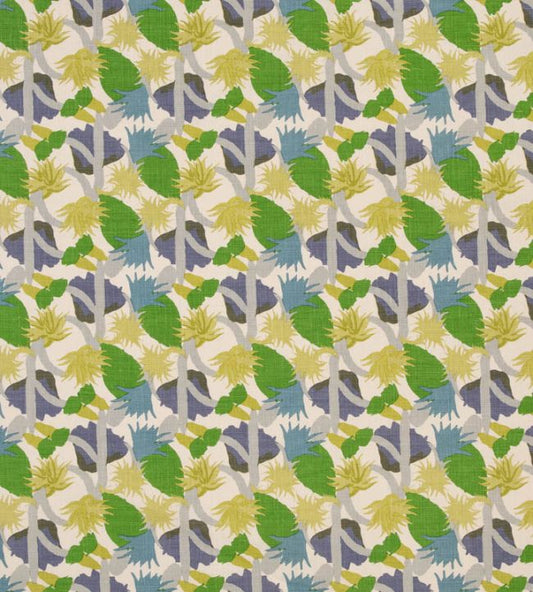 Cactus Flower Fabric - Parakeet - Christopher Farr Cloth - CF1003 - 01 - Premier Wallcovering