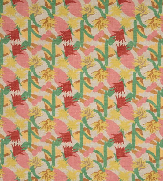 Cactus Flower Performance Fabric - Limone - Christopher Farr Cloth - CF11503 - 01 - Premier Wallcovering