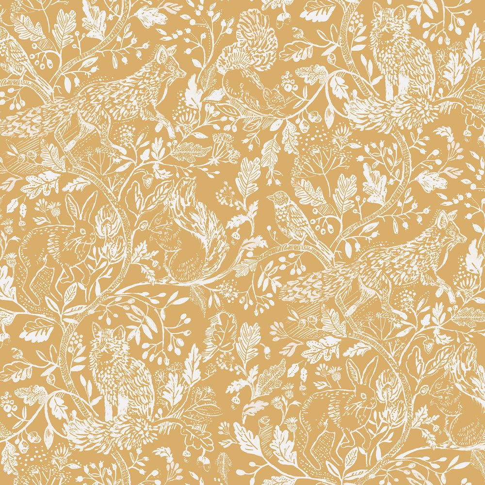 Cademuir Wallpaper - Mustard - Voyage Maison - CADEMUI/WPO/MUS - Premier Wallcovering