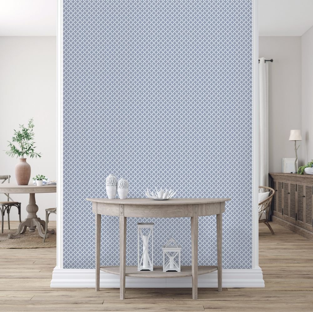 Caledon Wallpaper - Soft Denim - Timothy Wilman - TW2514 - Premier Wallcovering