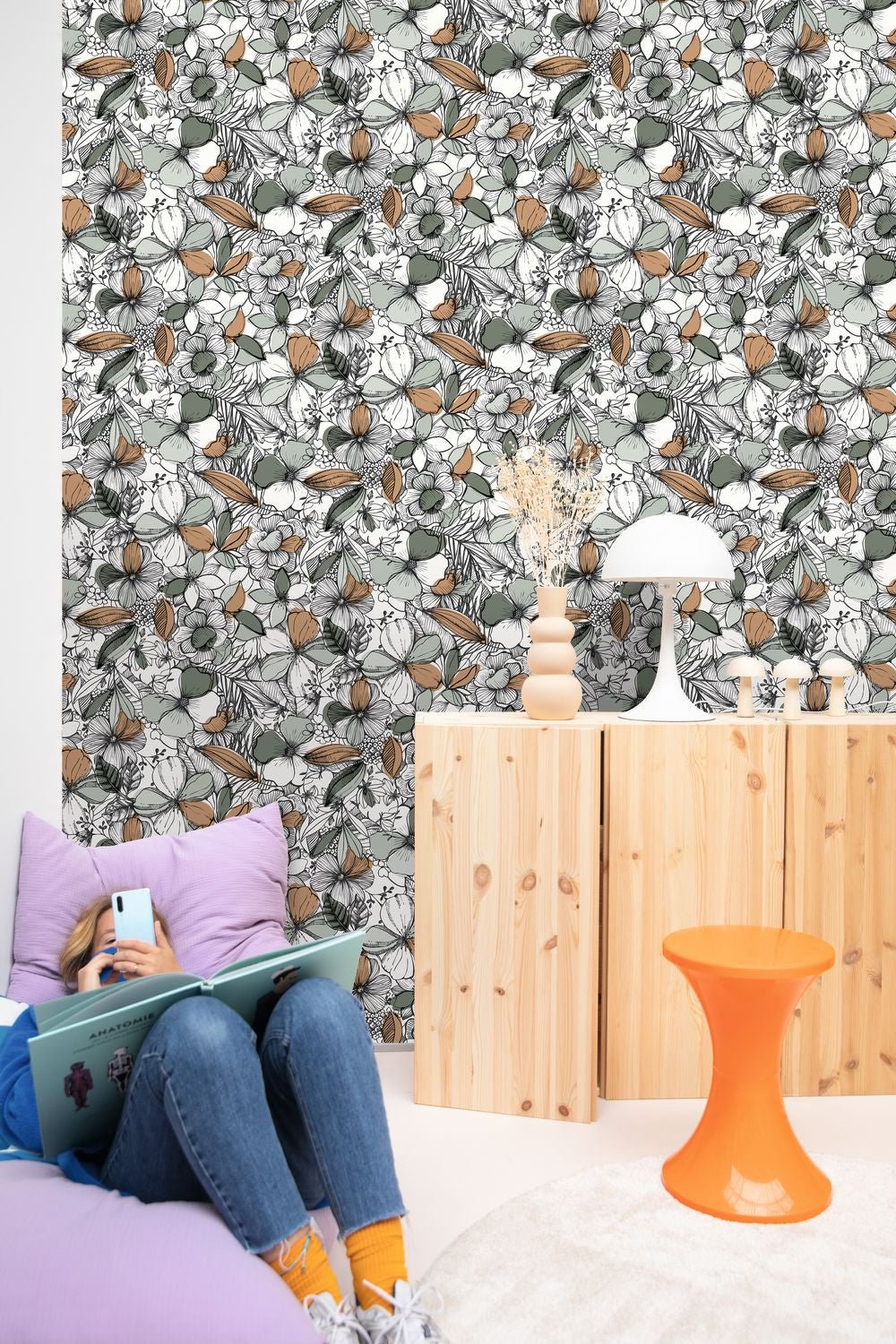 California Dreaming Wallpaper - Kaki - Caselio - 103387070 - Premier Wallcovering