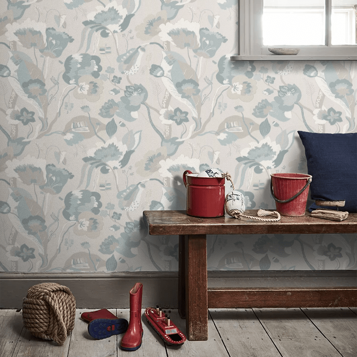 California Wallpaper - Soft Blue - GP & J Baker - BW45080/3 - Premier Wallcovering
