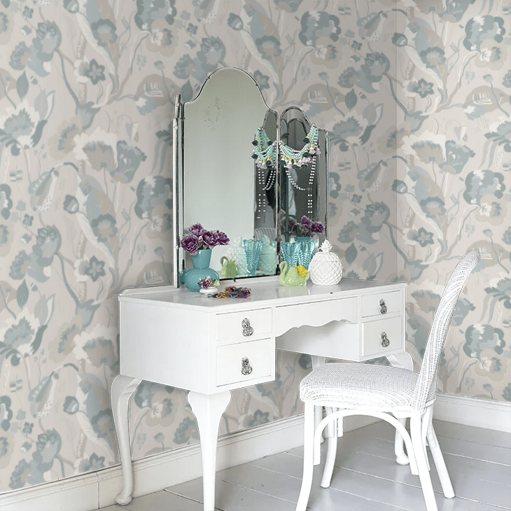 California Wallpaper - Soft Blue - GP & J Baker - BW45080/3 - Premier Wallcovering