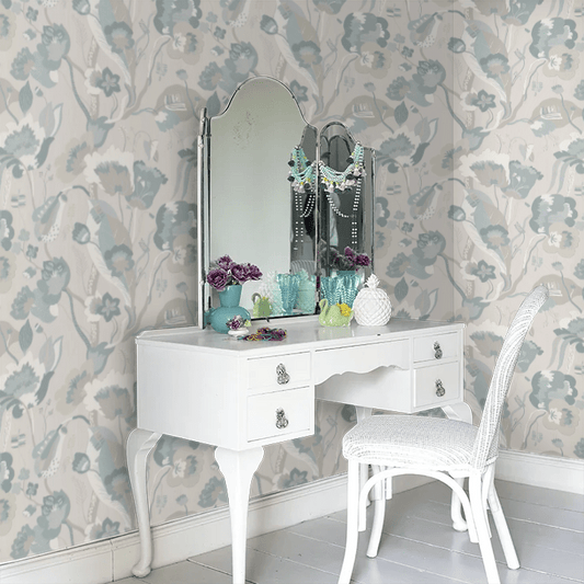 California Wallpaper - Soft Blue - GP & J Baker - BW45080/3 - Premier Wallcovering