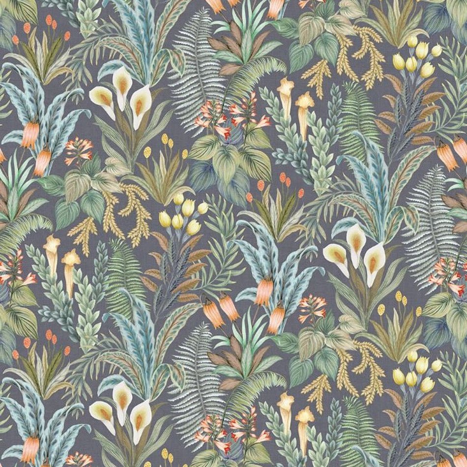 Calla Lily Wallpaper - Midnight - Osborne & Little - W7812-02 - Premier Wallcovering
